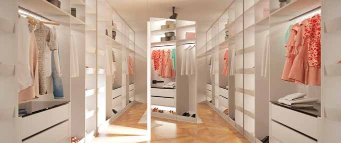 POL-SKONE HARMONY UKRYTE MIRROR Slēptās durvis